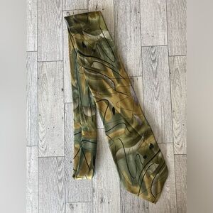 J. Garcia Rhino & Puppy Green Water Color Abstract 100% Silk Tie Collection‎ 44